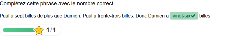 Un texte à trous qui accepte plusieurs réponses correctes