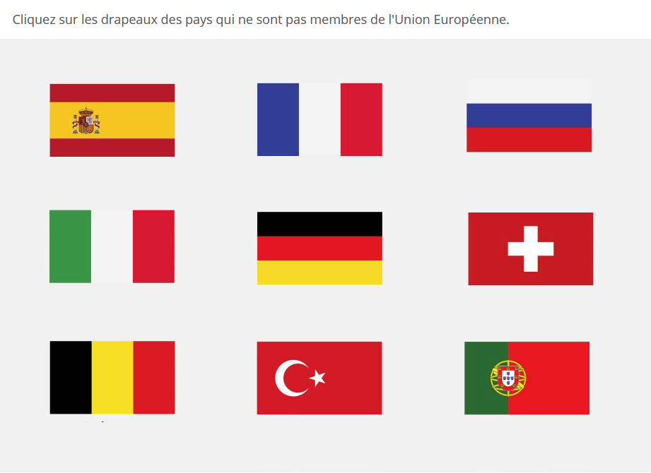 Exemple d&#39;activité de Find Multiple Hotspsots Image réactive à points multiples