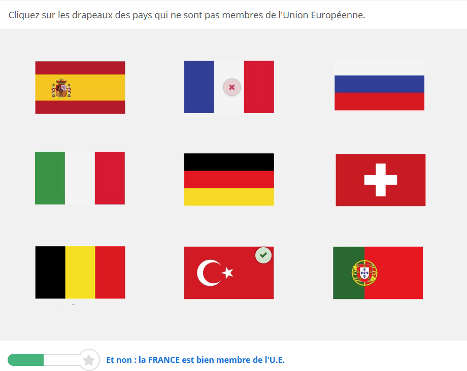 Exemple d&#39;activité de Find Multiple Hotspsots Image réactive à points multiples