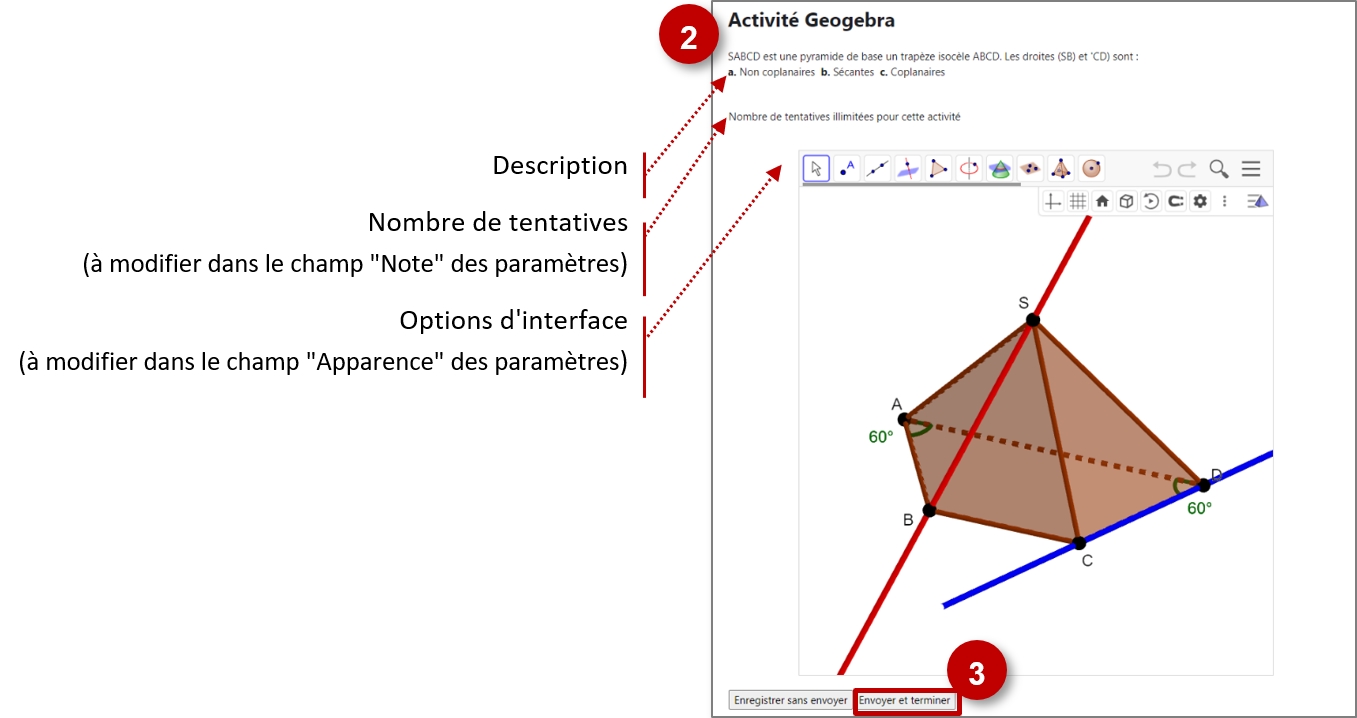 Choix de l&#39;activité