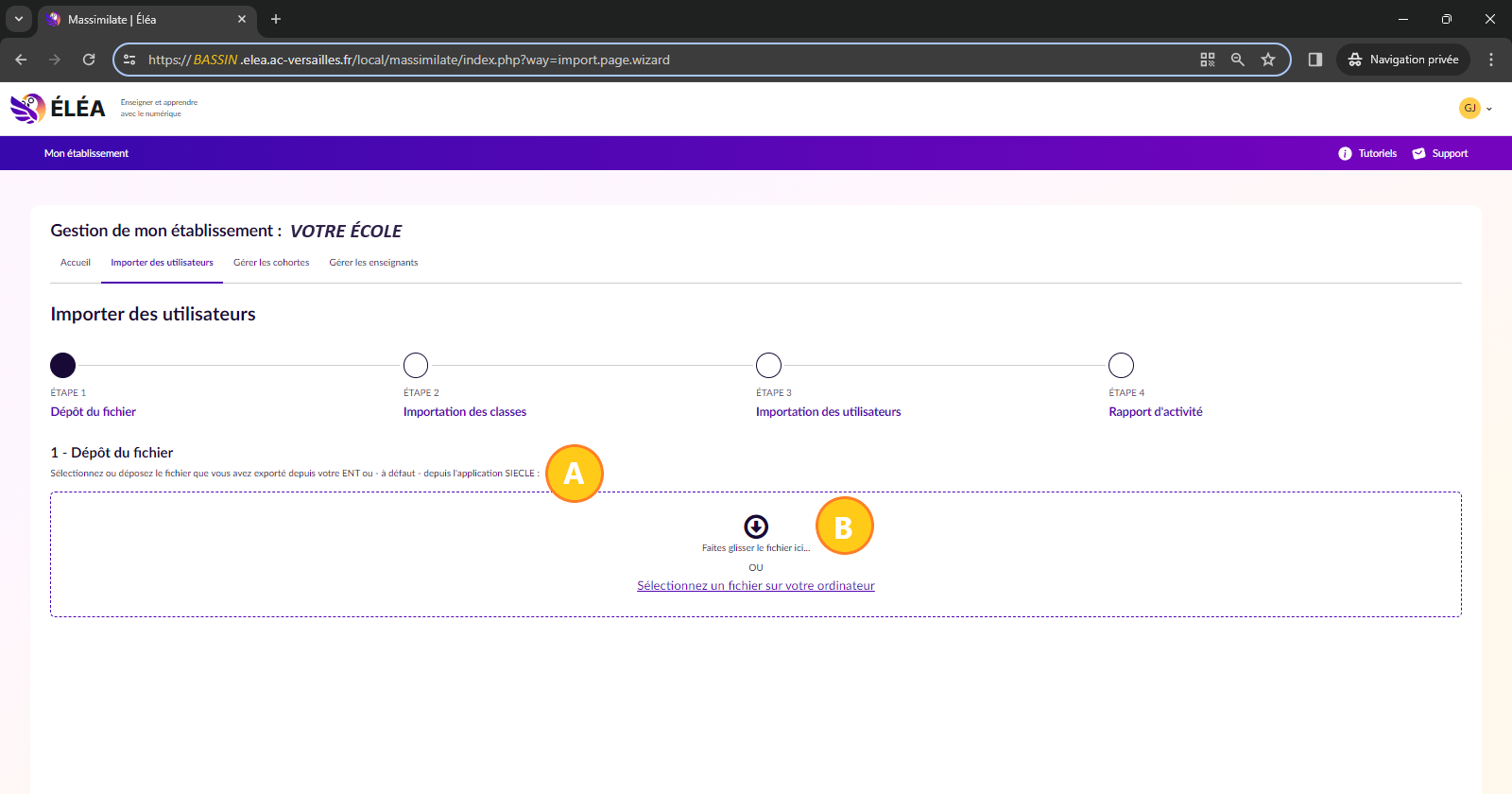 Importation du fichier csv