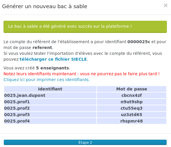 Récapitulatif